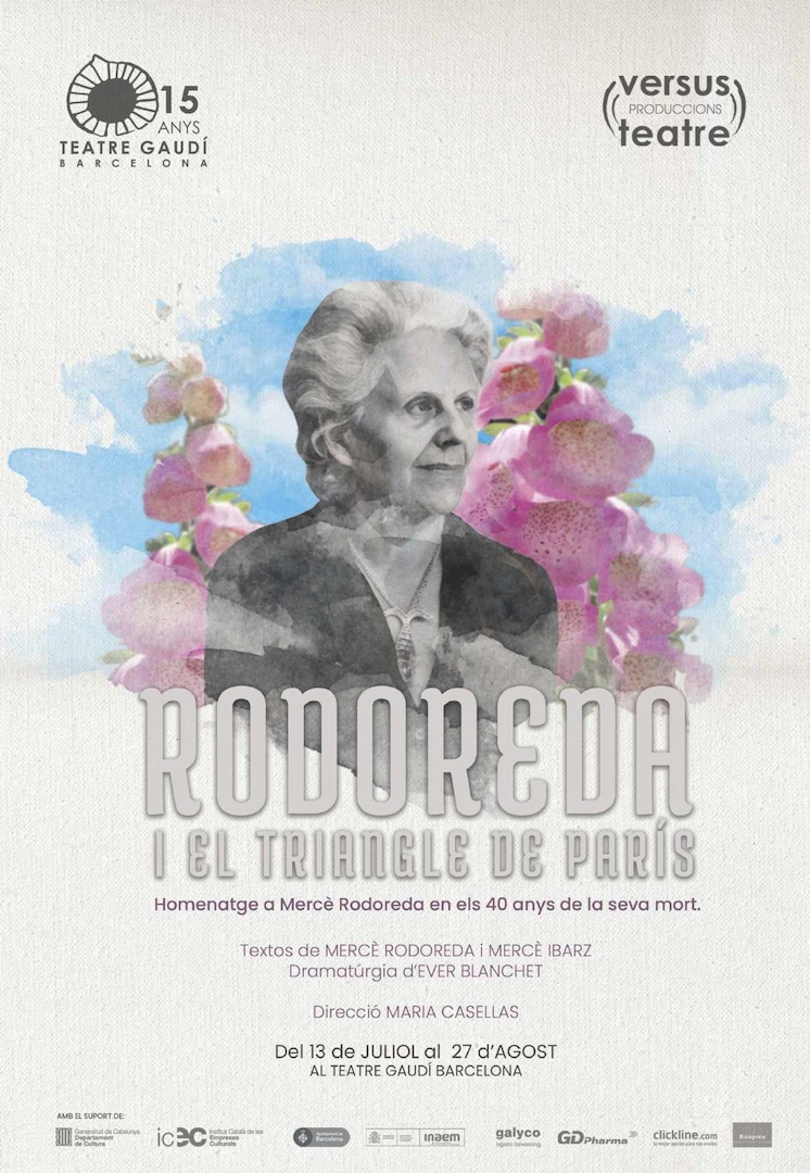 Mercè Rodoreda en el triangle de París